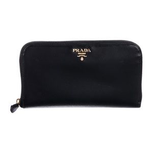 Prada zip around wallet.